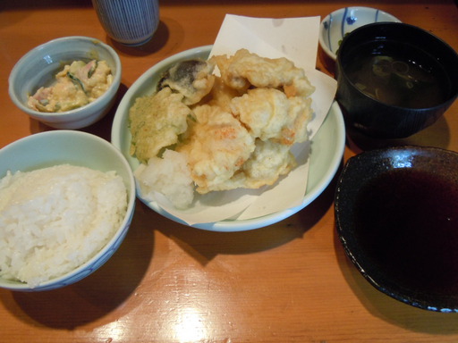 鱧の天ぷら定食