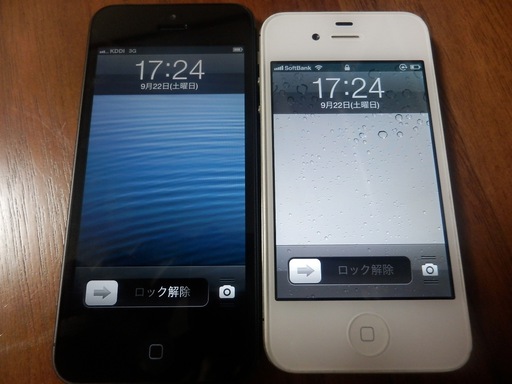 iPhone4sとiPhone5