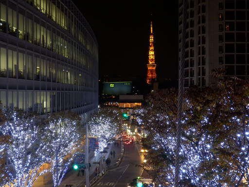 けやき坂と東京タワー