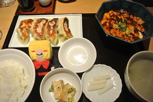 麻婆豆腐と大餃子