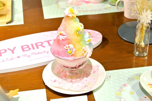キキ＆ララ♥マイメロディ 40th anniversary cafe かき氷