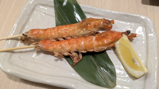 天使の海老串炉端串焼き