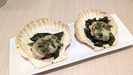 帆立バターの炉端焼き